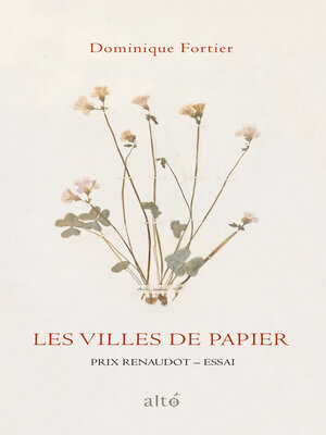 cover image of Les villes de papier